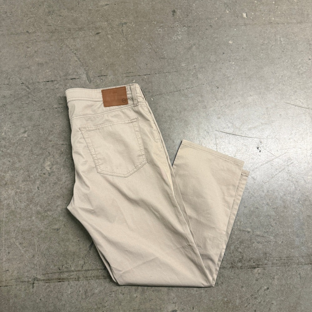 AG Adriano Goldschmied Tellis Modern Slim Tan Khaki Pants Mens 38x34 1783HPTCTTN